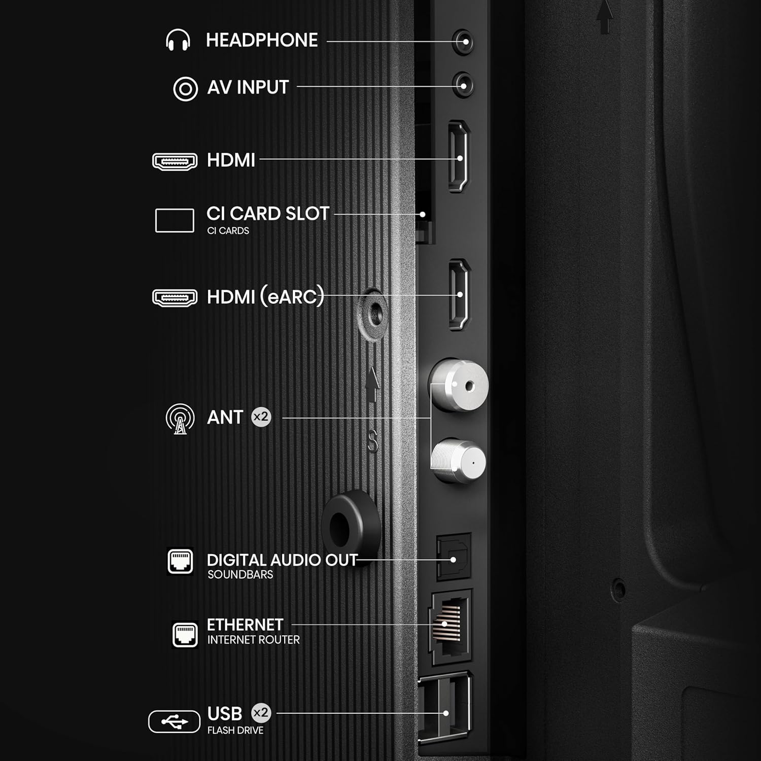 Smart TV Hisense 32E43NT TV 81,3 cm (32") HD Wi-Fi Nero 200 cd/m²