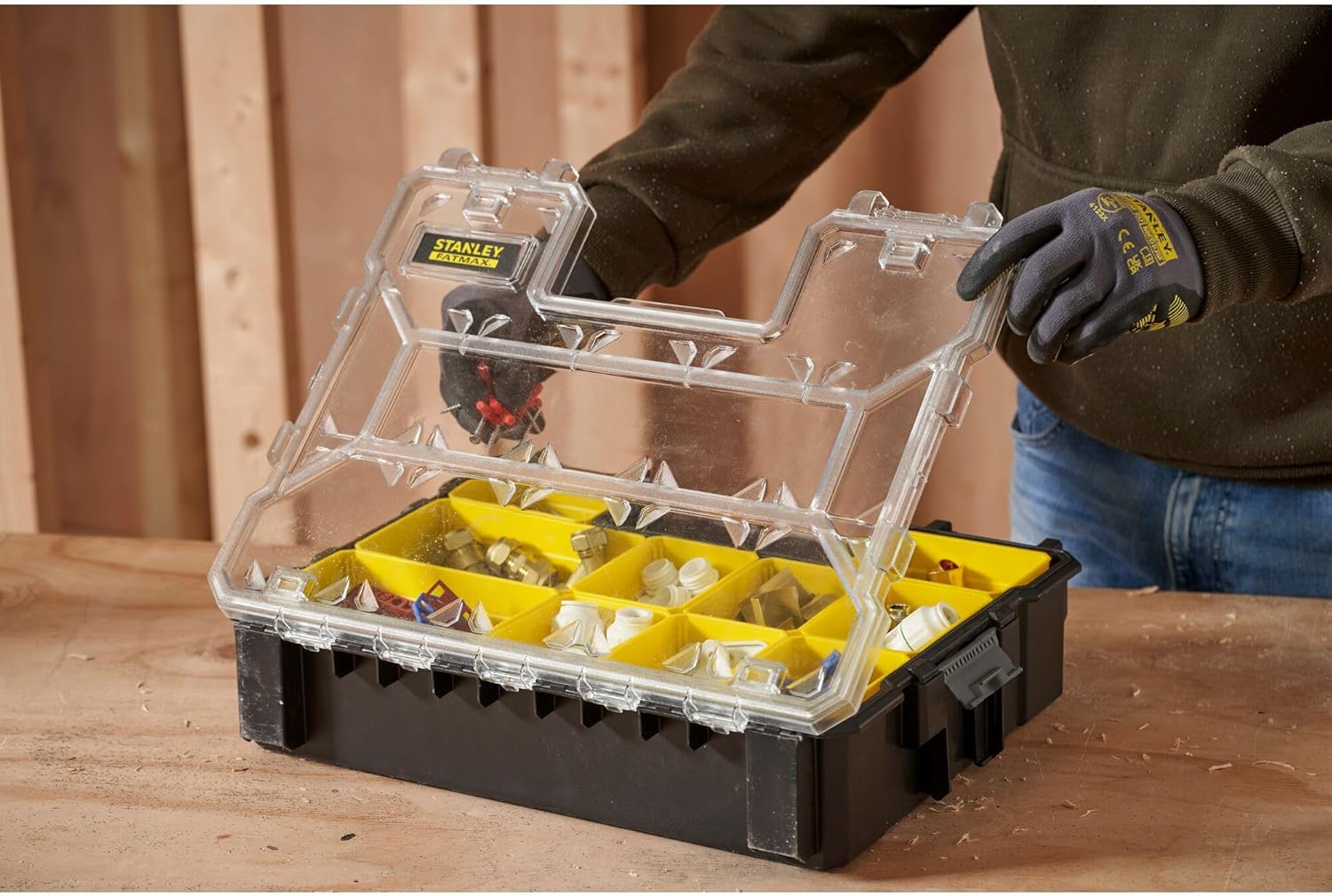 STANLEY Organizer Professionale Profondo a 10 Scomparti FatMax