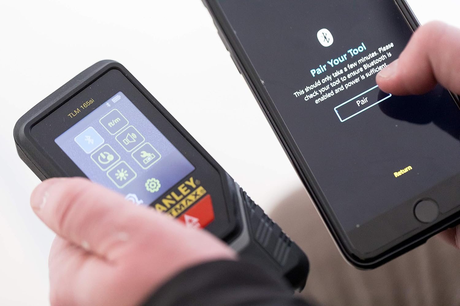 STANLEY Misuratore Laser TLM 165si Bluetooth da 15 cm a 60 mt