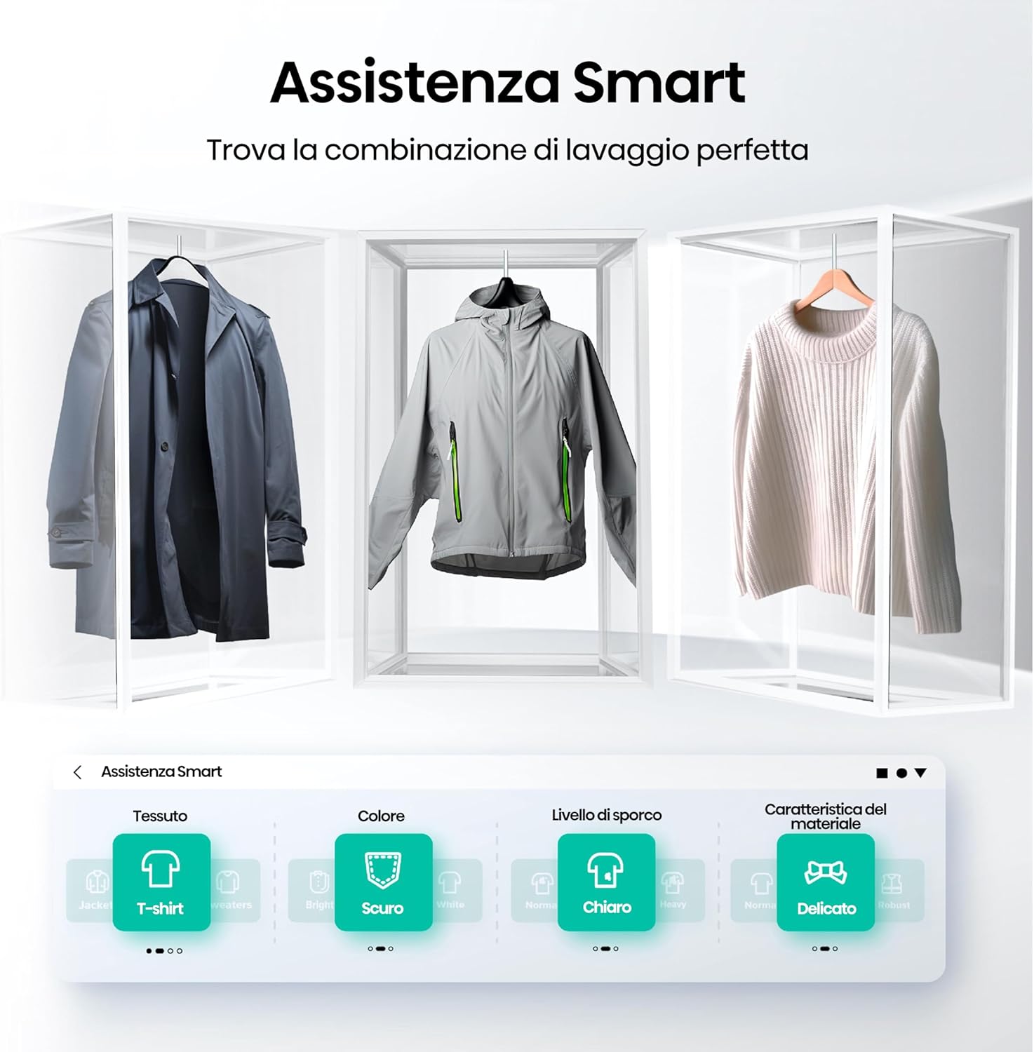 Lavatrice Libera Installazione Caricamento Frontale Hisense WF7S1247BW 12 kg 1400 Giri/min Bianco Classe A