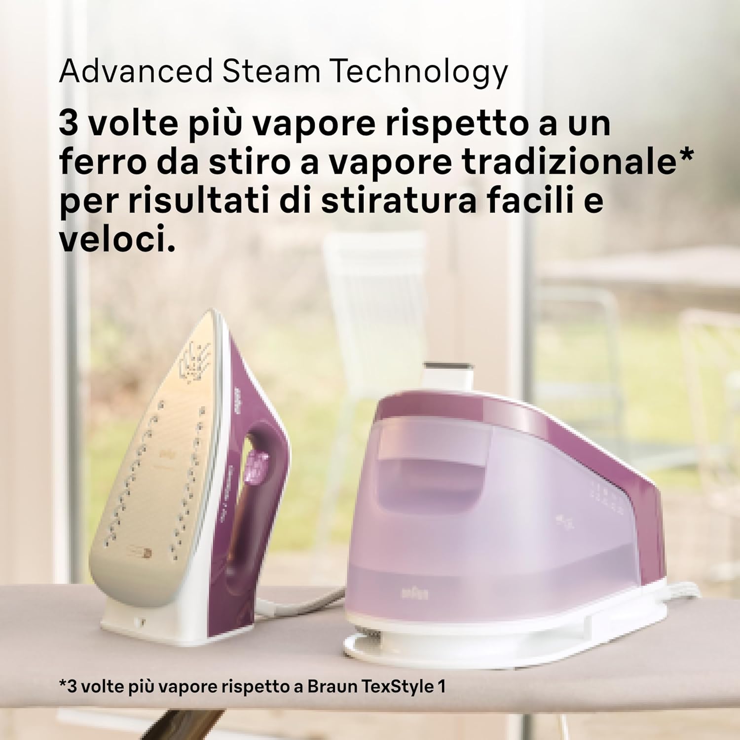 Ferro da Stiro con Caldaia Braun CareStyle 1 Pro IS1514VI 2200W Colore Viola