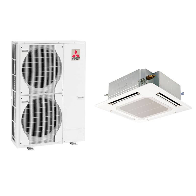 Condizionatore Mitsubishi Electric a Cassetta 4 vie PLA-RP125EA 45000 BTU Trifase Con PUHZ-P125YHA2
