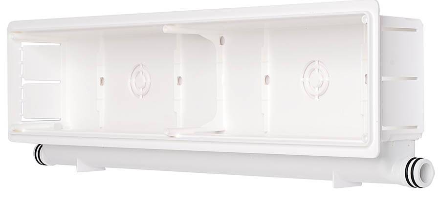 MODULO DI PREDISPOSIZIONE AD INCASSO DUAL PLUS con doppio scarico condensa