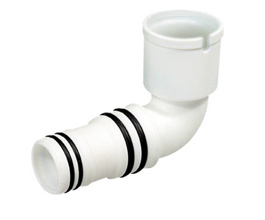 RACCORDO A GOMITO 90° PER USCITA SCARICO CONDENSA VERTICALE