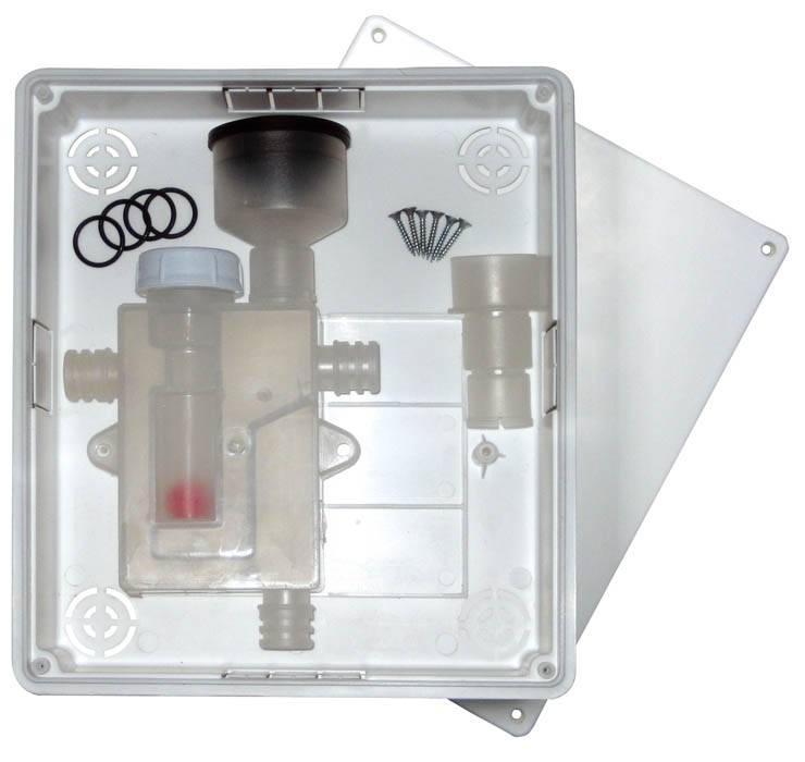 SIFONE ISPEZIONABILE SCARICO CONDENSA DOUBLE CON CASSETTA