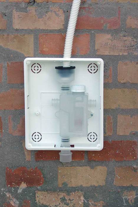 SIFONE ISPEZIONABILE SCARICO CONDENSA DOUBLE CON CASSETTA