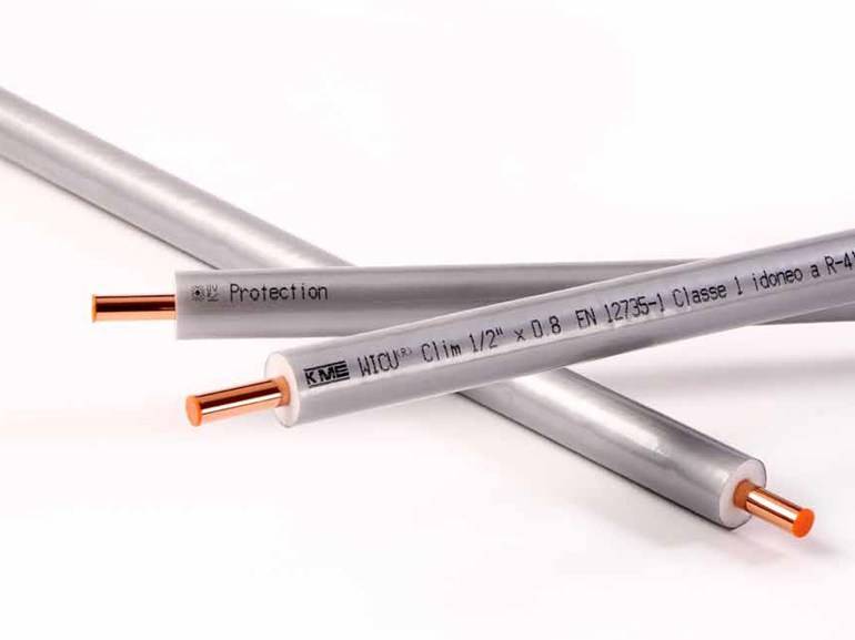 1 METRO TUBO RAME CLIMATIZZAZIONE KME WICU CLIM DA 1/2” X 0,8 MM