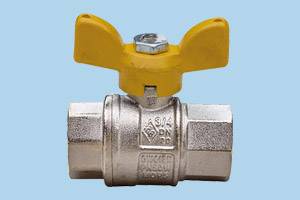 Valvola gas a sfera F/F con leva a farfalla