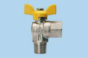 Rubinetto angolo a gas M/F con leva a farfalla 1/2"