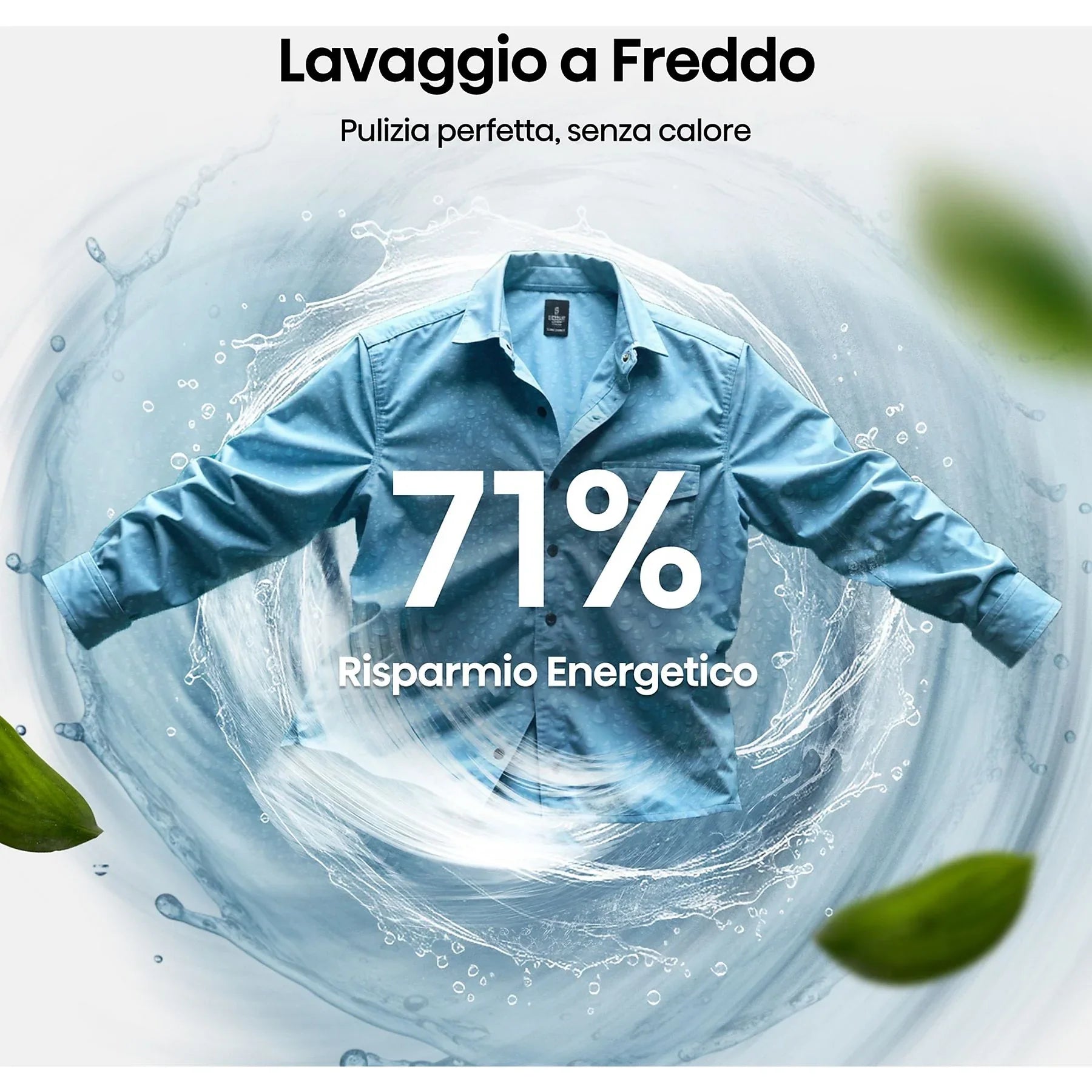 Lavatrice Libera Installazione Caricamento Frontale Hisense WF5I8043BWF 8 kg 1400 Giri/min Bianco Classe A