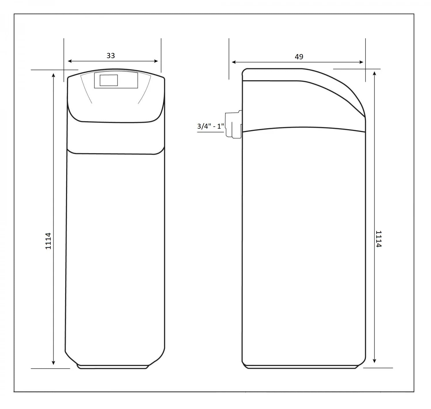 Addolcitore GEL a Scambio Ionico Modello B-Soft Medium S 19 Litri - Cod. 109.725.92