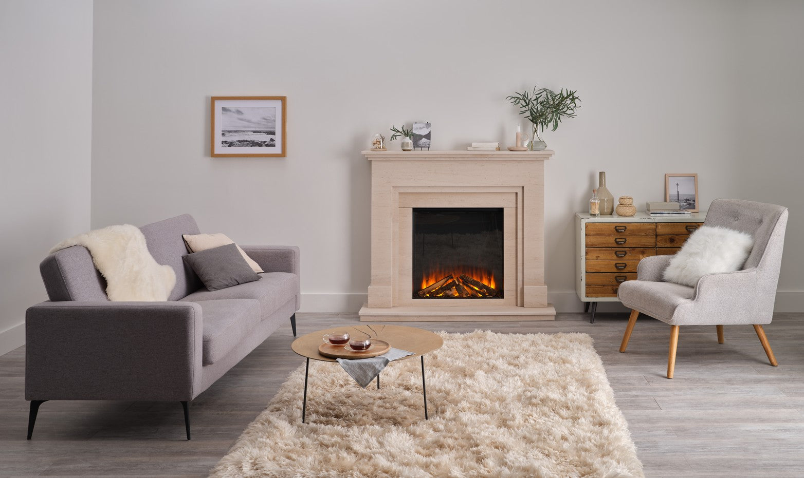 Camino Elettrico da Incasso MaisonFire Modello ALISA 65 - Dimplex - distribuito da MaisonFire con Garanzia Italia