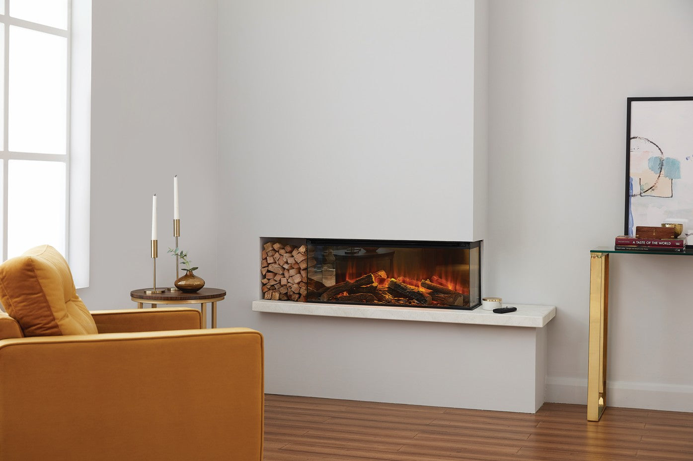 Camino Elettrico da Incasso MaisonFire Modello ALISA 87 - Dimplex - distribuito da MaisonFire con Garanzia Italia
