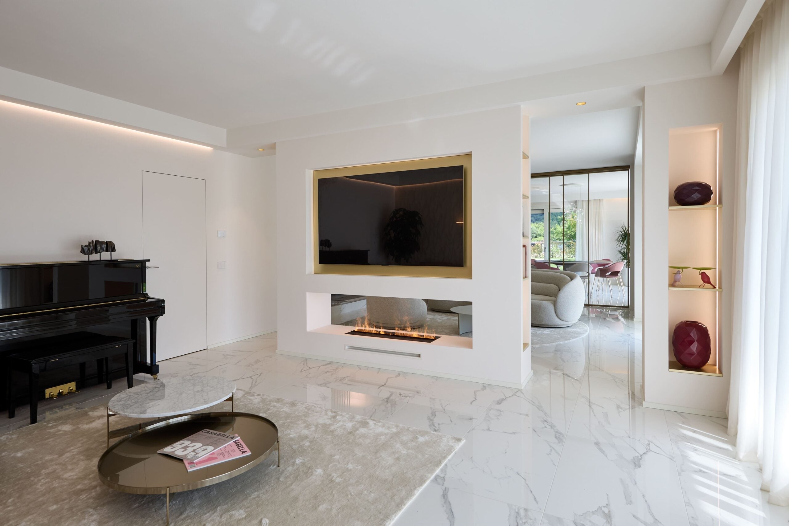 Camino Elettrico ad Acqua MaisonFire Modello BRACE 100 Multicolore (Con Serbatoio) - Dimplex - distribuito da MaisonFire con Garanzia Italia