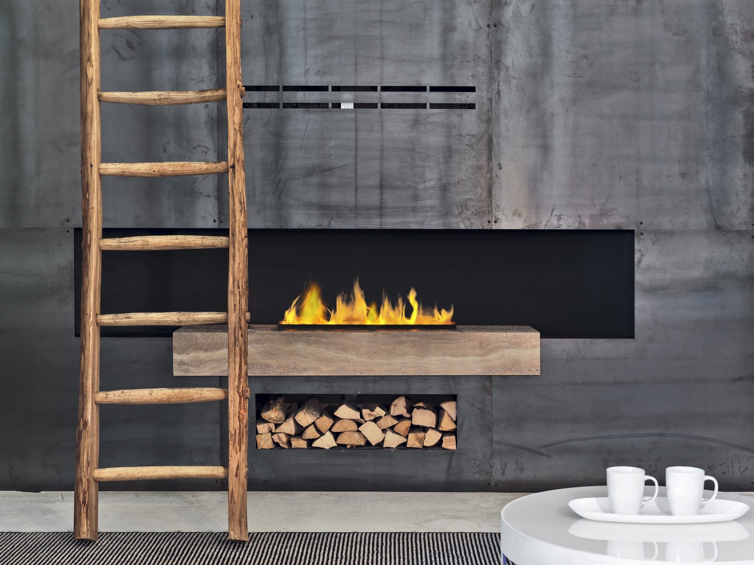 Camino Elettrico ad Acqua MaisonFire Modello BRACE 50 Multicolore (Idraulico) - Dimplex - distribuito da MaisonFire con Garanzia Italia