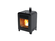 Stufa a Pellet MCZ Cute Air 8 UP Maestro Plus Da 8 Kw In Acciaio Black