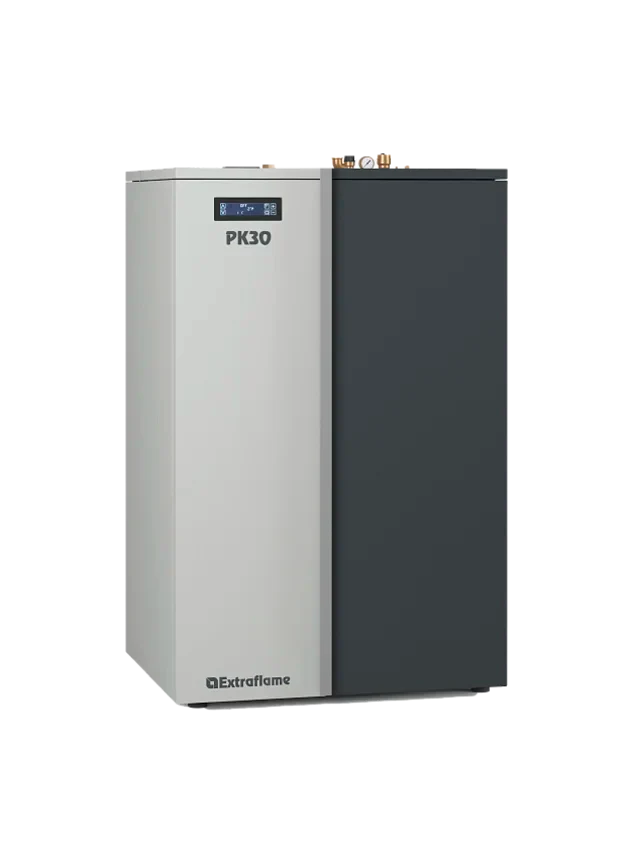 Caldaia a Pellet La Nordica Extraflame Modello IDRO PK30 Da 30 kW Colore Grigio