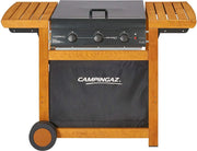 Campingaz Barbecue Adelaide 3 Woody Dual Gas da Giardino BBQ da Esterno 14 kW con Ruote Bruciatori in Ghisa - 3000005744
