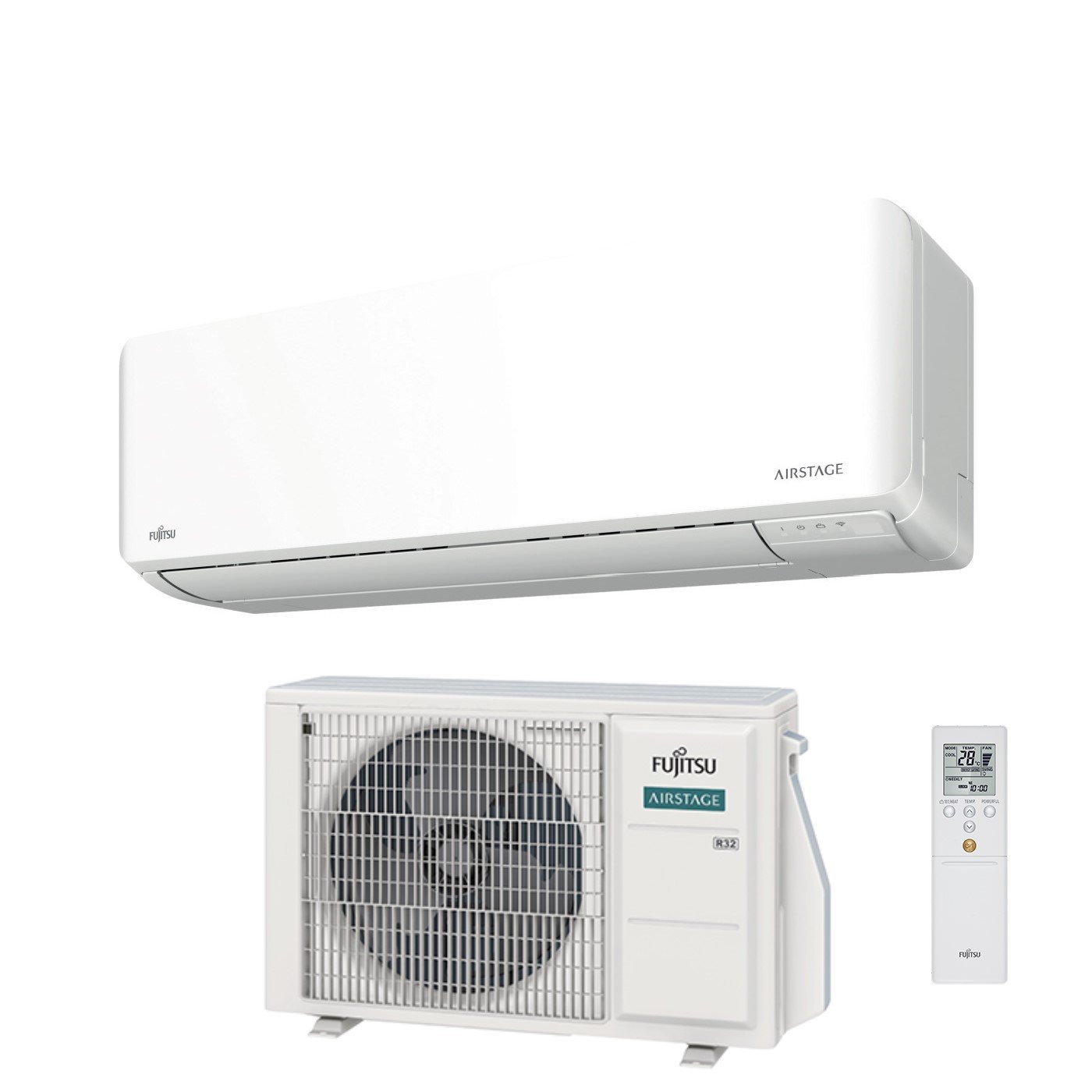 Condizionatore Climatizzatore Fujitsu Monosplit Inverter Serie KM R32 9000 BTU ASEH09KMCG Wi-Fi
