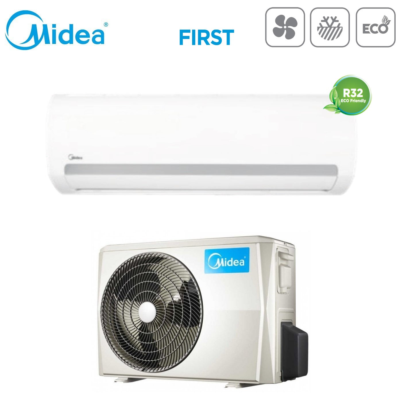Condizionatore Climatizzatore Midea Inverter Serie First R-32 9000 BTU MSMA2BU-09HRDN8