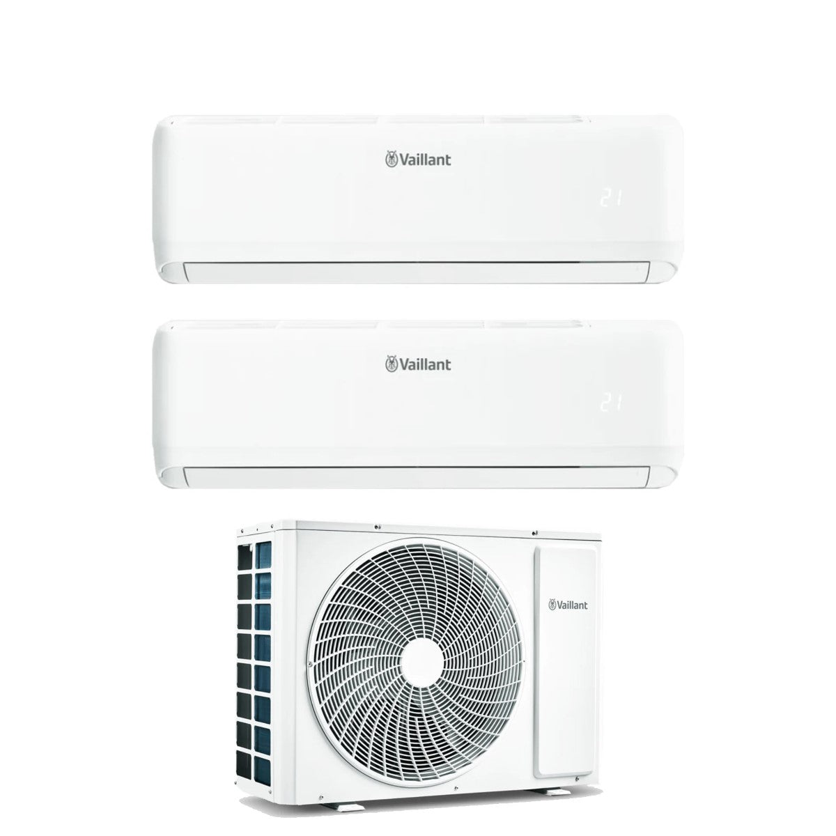 Condizionatore Climatizzatore Vaillant Dual Split Inverter R-32 climaVAIR Pro 9000+12000 BTU + VAM1-050A2NO Wi-Fi Integrato