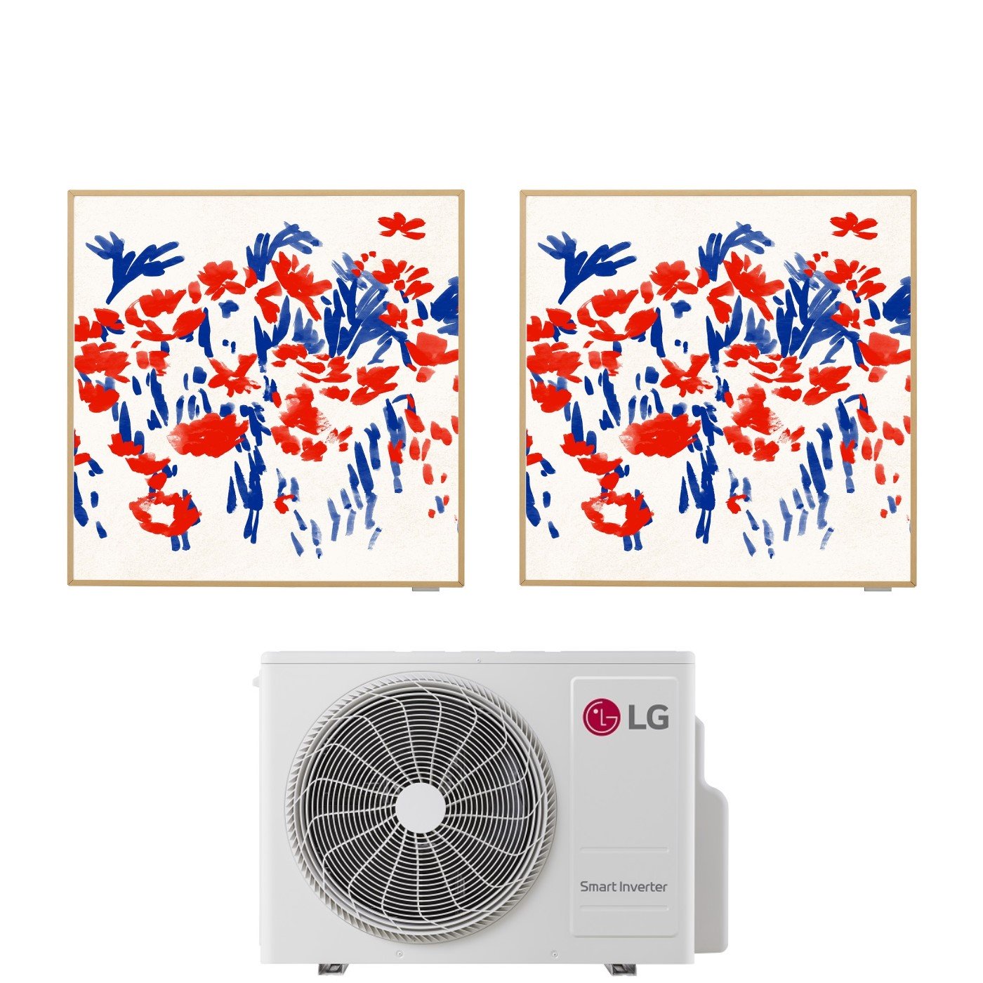 Condizionatore Climatizzatore LG Dual Split Inverter R-32 Artcool Gallery Photo 9000+12000 Btu con MU2R17 Wi-Fi Integrato