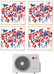 Condizionatore Climatizzatore LG Quadri Split Inverter R-32 Artcool Gallery Photo 9000+9000+9000+12000 Btu Con MU4R25 Wi-Fi Integrato
