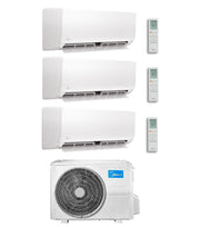 Condizionatore Climatizzatore Midea Trial Split Inverter R-32 Xtreme Pro Green 9000+9000+9000 BTU Con M4OE-28HFN8-Q Wi-Fi Incluso