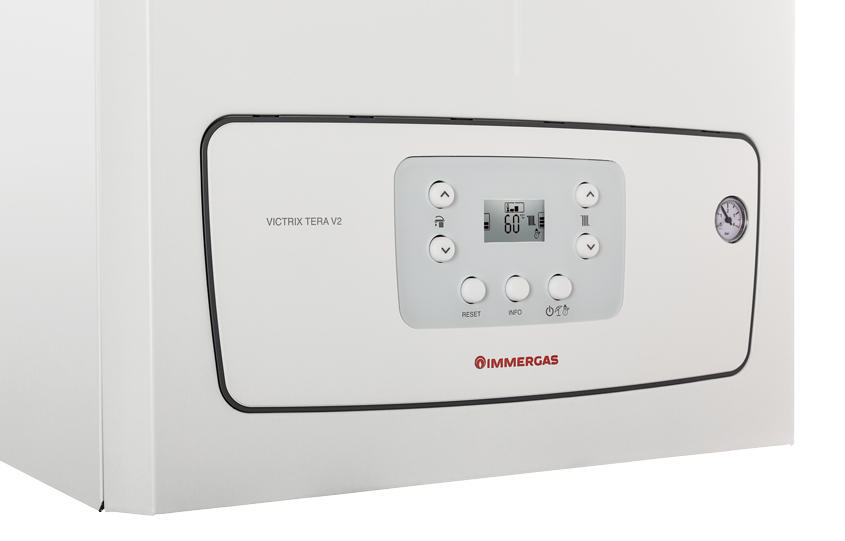 Caldaia Immergas a Condensazione Victrix Tera V2 24 kW Metano Cod. 3.032927 - Completa di Kit Scarico Fumi