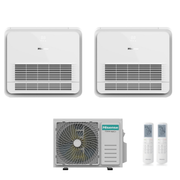 Condizionatore Climatizzatore Hisense Dual Split Inverter a Console 9000+18000 Con 3AMW62U4RJC Wi-Fi Optional - Comando Incluso