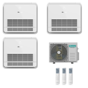Condizionatore Climatizzatore Hisense Trial Split Inverter a Console 9000+9000+9000 Con 3AMW72U4RJC Wi-Fi Optional - Comando Incluso