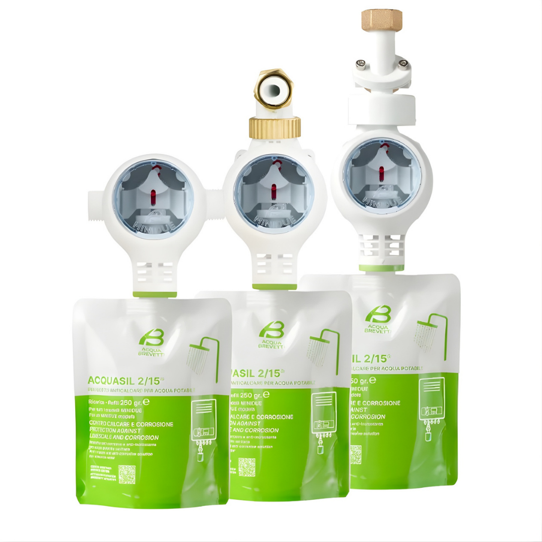 Acqua Brevetti MiniDUE Pompa Dosatrice Volumetrica Con Sacca per ACQUASIL 2/15® - Attacchi  1/2" F Dima Girevole - Cod. PM107