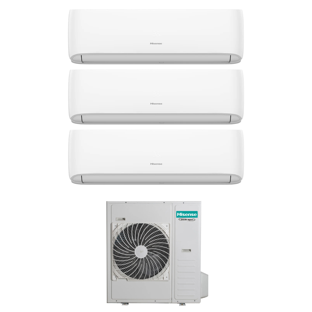 Condizionatore Climatizzatore Hisense Trial Split Inverter R-32 Hi-Comfort 12000+18000+18000 con 5AMW125U4RTA WiFi Integrato