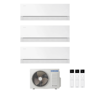 Condizionatore Climatizzatore Samsung Trial Split Inverter Windfree Première R-32 7000+7000+9000 BTU Essential White Wi-Fi Integrato Con AJ052TXJ3KG/EU 7+7+9