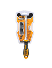 INGCO Set Cacciavite Flessibile Con Inserti e Adattatore da 12 pezzi