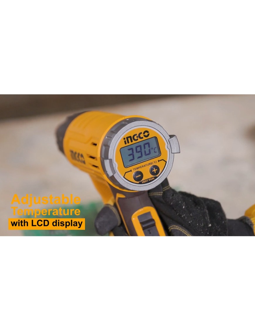 INGCO Termosoffiatore Pro 2000 W C/3 Con Display LCD