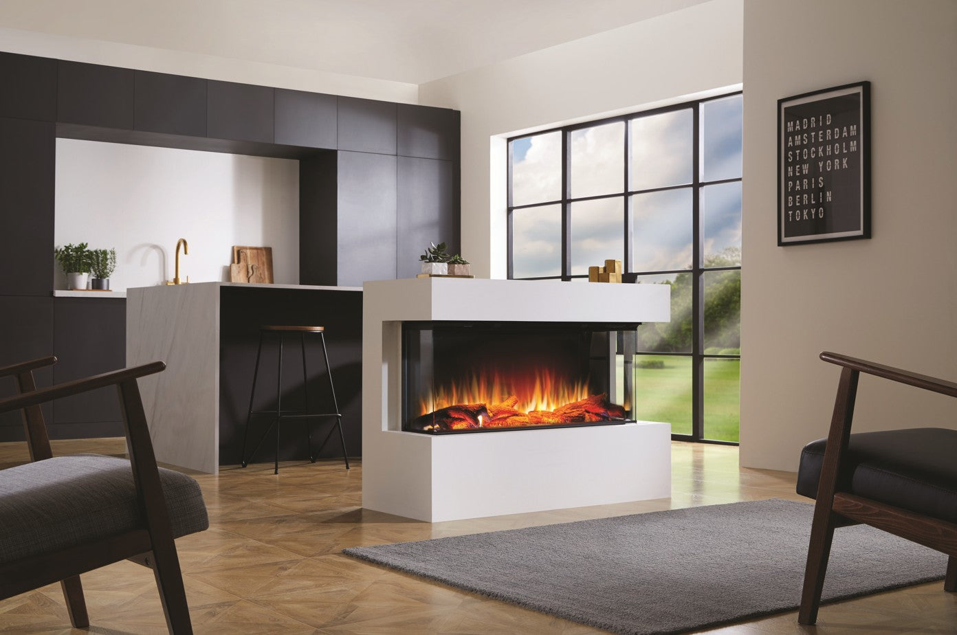 Camino Elettrico da Incasso MaisonFire Modello LEPIAKI 100 - Dimplex - distribuito da MaisonFire con Garanzia Italia