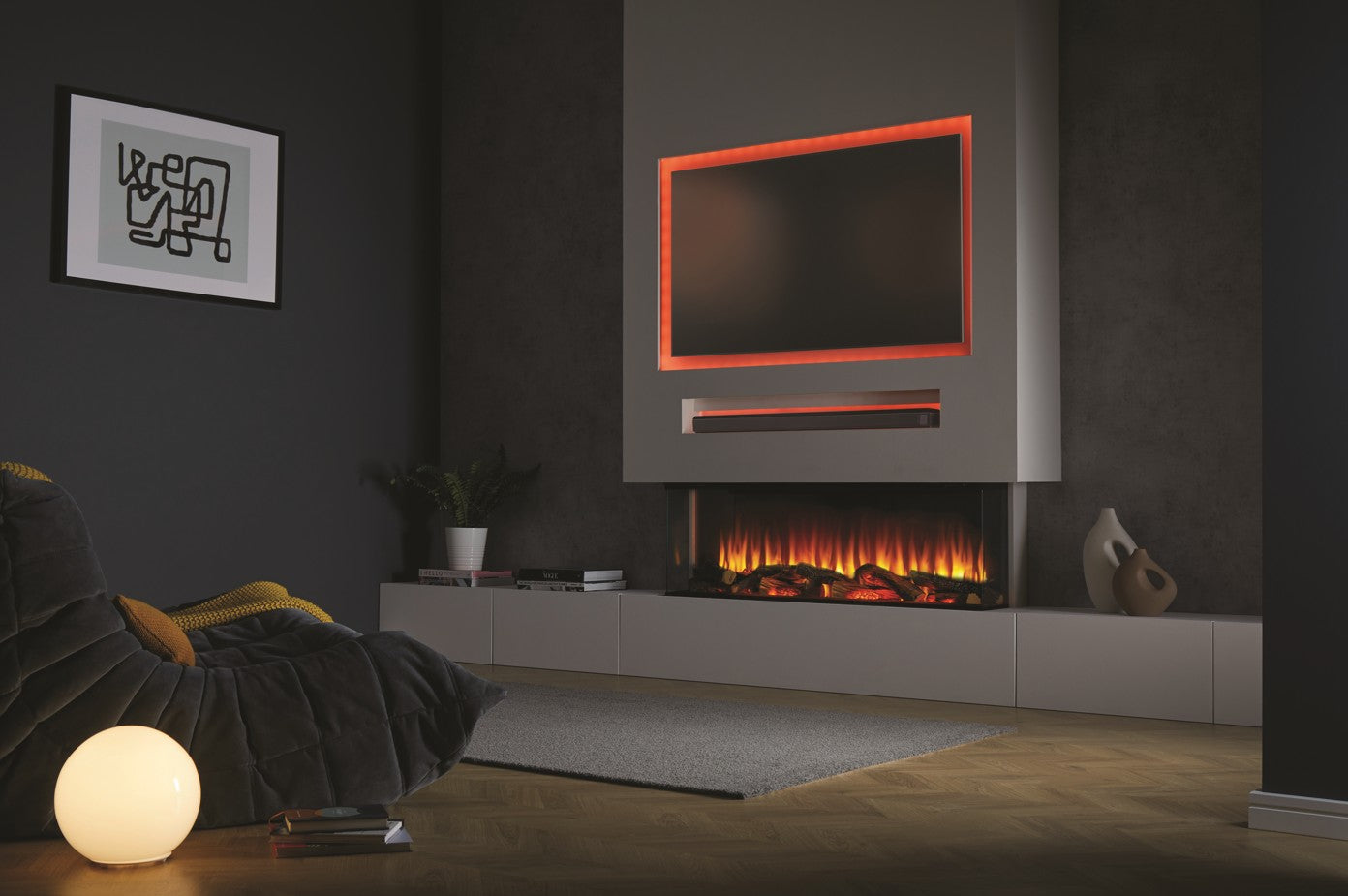 Camino Elettrico da Incasso MaisonFire Modello LEPIAKI 125 - Dimplex - distribuito da MaisonFire con Garanzia Italia