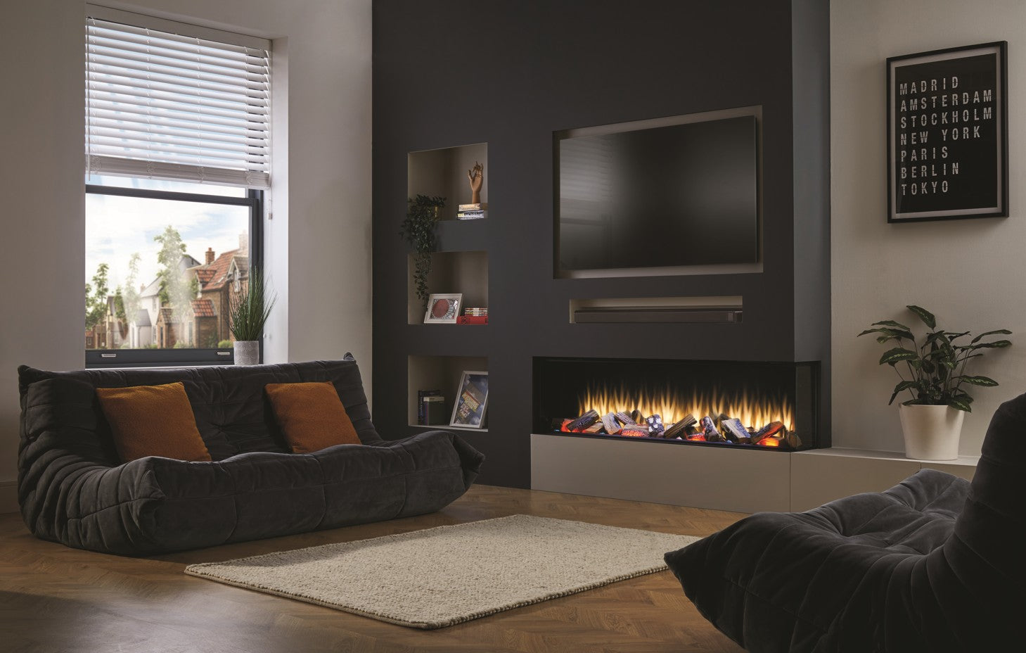 Camino Elettrico da Incasso MaisonFire Modello LEPIAKI 150 - Dimplex - distribuito da MaisonFire con Garanzia Italia