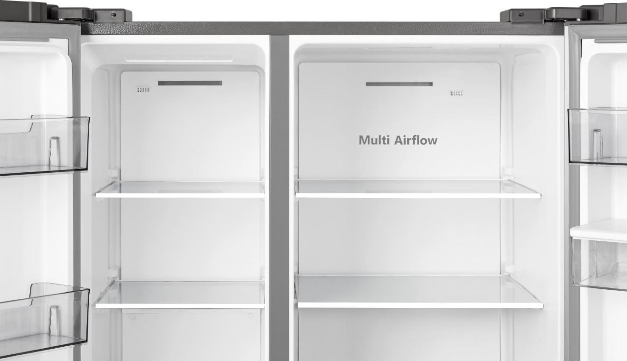 Frigorifero Side-by-Side Libera Installazione Hisense RS840N4WCE 649L Classe E Acciaio Inox