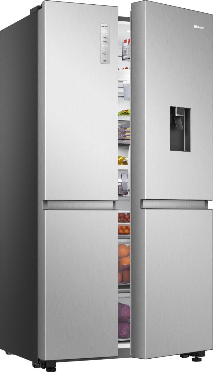 Frigorifero Side-by-Side Libera Installazione Hisense RS840N4WCE 649L Classe E Acciaio Inox