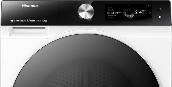 Asciugatrice Libera Installazione Caricamento Frontale Hisense DH7S107BW 10 kg A++ Bianco