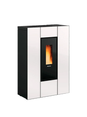 Stufa A Pellet La Nordica Extraflame Modello MARILENA PLUS CRYSTAL 5.0 Da 8 kW Colore Bianco