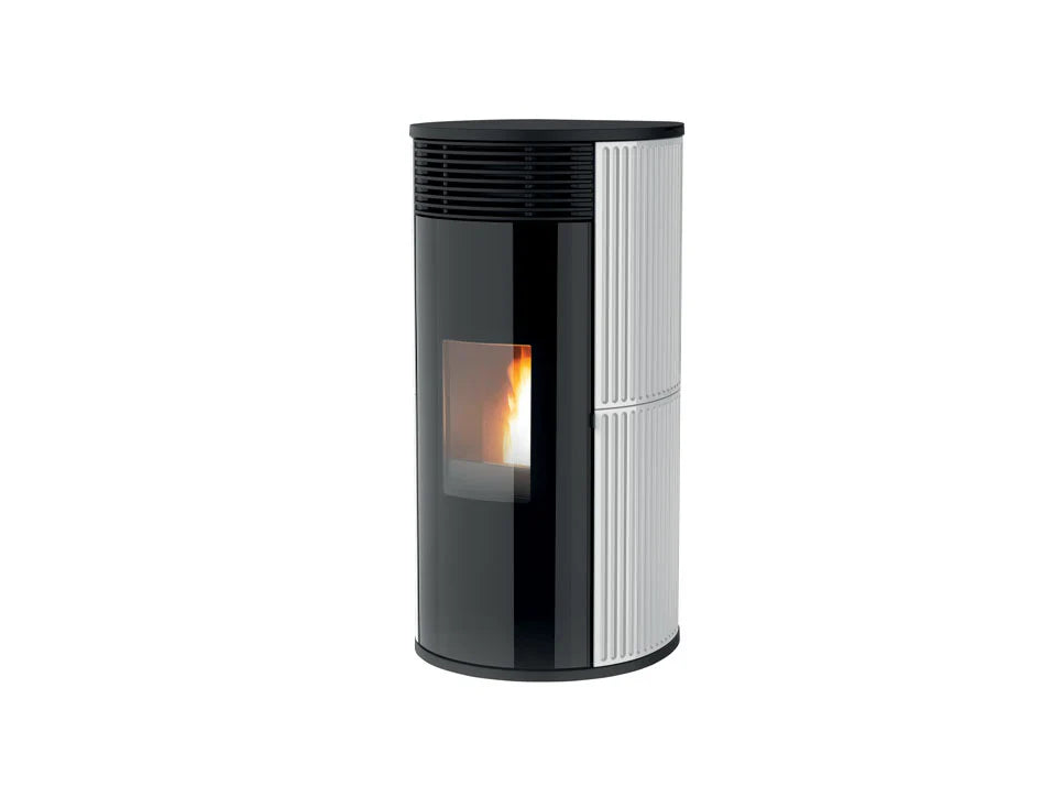 Stufa a Pellet Tonda MCZ Pad Hydromatic 18 R Maestro Plus Da 18 Kw Vari Colori