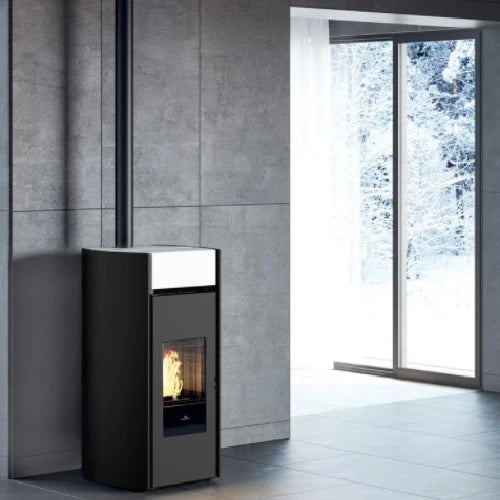 Stufa a Pellet EdilKamin Modello Myrna Q Da 10 Kw - Vari Colori