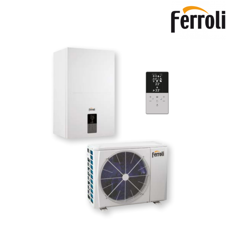 Pompa di Calore Splittata Omnia S 3.2  10,0Kw Ferroli Reversibile Aria-Acqua Monofase