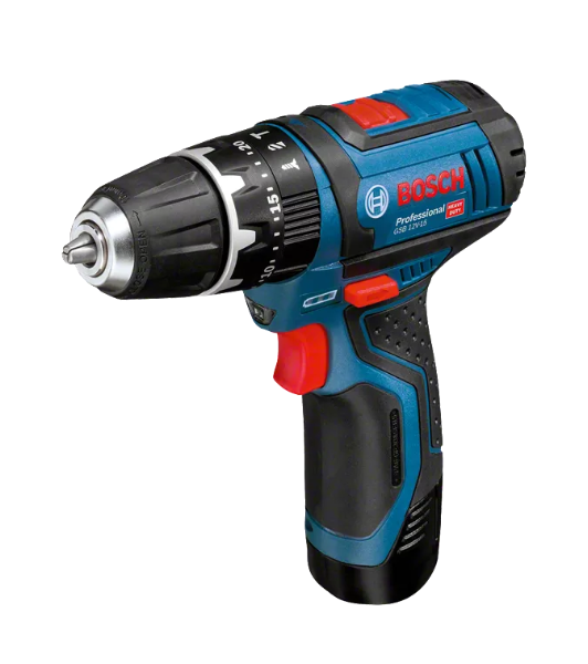 Trapano Avvitatore a Batteria Bosch Modello GSB 12V-15 Professional 2 BATT. 2,0AH