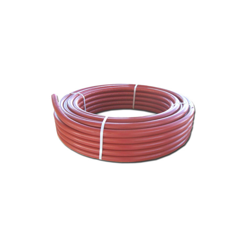 HENCO Tubo Multistrato Isolato RIXc Da 50 Mt. (Vendita a Rotolo) Colore Rosso, Diverse Misure
