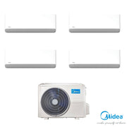 Condizionatore Climatizzatore Midea Quadri Split Inverter Breezeless E R32 Wi-Fi 9000+9000+12000+12000 Con M4O-36FN8-Q