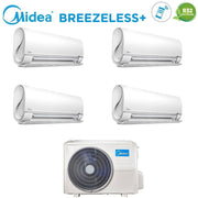Condizionatore Climatizzatore Midea Quadri Split Inverter Breezeless+ R32 Wi-Fi 9000+9000+12000+12000 Con M4O-36FN8-Q